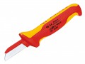Knipex Cable Knife VDE Insulated (back of Blade Insulated) £13.99 The Knipex 98 Series Cable Knife Is Fitted With A Ergonomically Designed Handle, Vde Tested Up To 10,000v And Safe For Work Up To 1,000v. Conforms To Din En / Iec 60900. The Handle Prvides A Confident