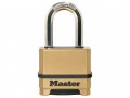 MasterLock Excell 4 Digit Combination 50mm Padlock - 38mm Shackle £22.99 The Master Lock Excell™ Combination Padlocks Are Made With Cutting Edge Technology To Deliver Unprecedented Security. Featuring Tough Cut Patented Octagonal Boron Carbide Shackles Which Are Toug