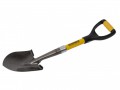 Roughneck Micro Round Shovel 27in Handle £16.99 This Roughneck® Micro Shovel Has A Heavy-duty Carbon Steel Blade With A Round Point. Perfect For Digging And Shovelling In Confined Spaces. Its Steel Reinforced Power Ring Socket Offers The Streng