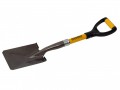 Roughneck Micro Square Shovel 27in Handle £16.99 This Roughneck® Micro Shovel Has A Heavy-duty Carbon Steel Blade With A Square Mouth. Perfect For Digging And Shovelling In Confined Spaces. Its Steel Reinforced Power Ring Socket Offers The Stren