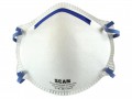 Scan Moulded Disposable Mask FFP2 Protection (Box 20) £30.49 Scan Moulded Disposable Masks For Protection Against Fine Particles. This Mask Has A Low Breathing Resistance, A Non-irritating Inner Face Piece And An Adjustable Nose Clip With Soft Foam Nosepiece. S
