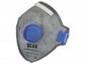 Scan Fold Flat Disposable Odour Mask Valved FFP2 Protection (3) £8.69 Scan Ffp2 Premier Valved Odour Disposable Masks Have Active Carbon Cover Pre-filters, Which Protect Lungs Against Organic Vapour And Gas Below The Occupational Exposure Limits. Designed To Cover The N