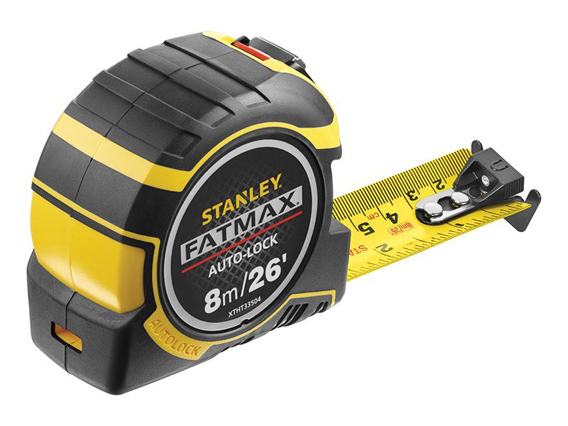 Home Measuring Tapes & Rulers Stanley Tools FatMax Pro Autolock Tape 8m