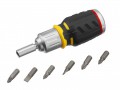 Stanley Tools FatMax Ratchet Screwdriver Stubby £13.99 The Stanley Fatmax Stubby Ratchet Screwdriver Is Ideal For Use In Small, Confined Spaces. It Has A Large Soft-grip Handle That Fits In The Palm For Comfortable Use And It Has A 3-position Ratchet To A