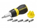 Stanley Stanley 066358 Multibit Stubby Screwdriver With Bits  £8.39 The Stanley 0-66-358 Ratchet Stubby Screwdriver Comes With 6 X 1/4in Hexagonal Bits, Which Are Stored In The Screwdrivers Removable End Cap For Quick And Easy Bit Changes On Different Screw Types. It 