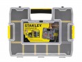 Stanley Tools Stackable Sortmaster Junior Organiser £8.99 The Stanley 197483 Has 512 Different Configurations, The Stanley 'sortmaster' Organiser Can Be Customised For Storing Different Sized Tools.
Also Ideal For Stopping Movement From One Compartm