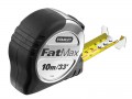StanleyFatMax Tape Measure 10m / 33ft (Width 32mm) £29.99 The Stanley Fatmax® Pro Pocket Tape Has A Mylar® Coated Steel Blade With Large Markings And Bladearmor® Coating On The First 150mm For Extended Blade Life. This Coating Makes It 10 Times M