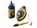 Stanley FatMax® Chalk Line Set 30m £8.99 The Stanley Fatmax® Chalk Line Has A Water-resistant, High-impact Abs Case With Rubber Grips That Make It Comfortable To Hold. It Rewinds 3x Faster Due To The 3:1 Gear Ratio And Has A Stainless St