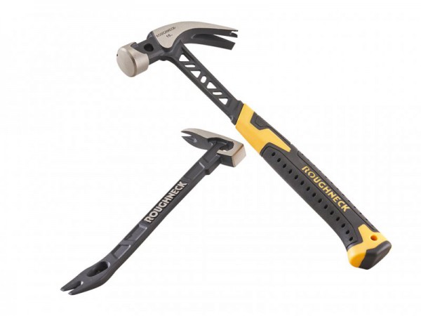 Roughneck Gorilla Claw Hammer 567g (20oz) + FREE Claw Bar 250mm (10in)