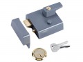 Yale Locks P1 Double Security Nightlatch DMG PB Cylinder 60mm Backset Visi Pack £66.26 Yales High Security P1 Double Nightlatches Are Suitable For Timber External Doors And Are Ideal For Glass Panelled Doors. The Lock Is Key Operated From The Outside And Both Key And Lever Handle Opera