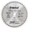 Trend CSB/18440 Craft Saw Blade 184mm X 40t X 16mm £21.19 Trend Craft Pro Saw Blade - 184mm Diameter 16mm Bore 40tooth Tct 
The Perfect Replacement Blade For 184mm Diameter Mains Powered Circular Saws. With 40 Tooth Atb (alternate Top Bevel) Configuration Id