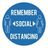 Draper Social Distancing Floor Sticker £9.99 Social Distancing Floor Vinyl To Help Remind And Encourage Adherence To Social Distancing Guidelines. Manufactured From Durable Vinyl With Textured Non-slip Laminate. Self-adhesive For Easy Installati