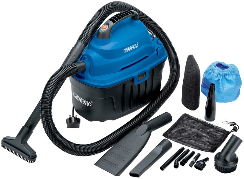 Draper 10l 1000w 230v Wet And Dry Vacuum Cleaner, DRA06489 at D&M Tools