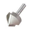 Trend 11/30 1/4TC V Grover £64.83 Use For Bevelling, Chamfering And For Producing Mortar Grooves.  
Approximately 1.0mm Flat Will Be Found On The Nose.

Dimensions:
D=27.5 Mm
C=13 Mm
C2=18.38 Mm
A=45 Degrees
Ol=59 Mm
Shank Diameter=1/