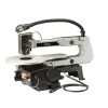 DRAPER 405mm 90W 230V Variable Speed Fretsaw with Flexible Drive Shaft and Worklight £176.95 Aluminium Table With Parallel Action Arm Design Which Allows Quick And Accurate Cuts. Incorporates A Worklight And Flexible Shaft Suitable For Use With Draper Multi - Tool Accessories. The Dust Blower