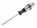 Wera Kraftform® Plus S-Steel Parallel Slot Screwdriver 3.5 x 100 £6.99 3335 Screwdriver For Slotted Screws, Stainless Application: For Slotted Screwsblade: Round, Stainless Steeltip: Din 5264-a, Iso 2380, Lasertip®handle: Kraftform® With Anti-roll Protection, Multi-compo