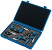 Draper Expert 4 Piece Metric External Micrometer Set £109.95 Expert Quality, With Enamelled Frames, Heat Plates, Satin Chrome Thimble And Sleeve. Graduations 0.01mm. Carbide Tipped Anvils, Lock And Ratchet Stop. Supplied In Plastic Storage Case And Display Pack