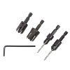 Trend SNAP/PC/A Snappy Drill CSK & PC 4pc Set £29.99 This Set Incorporates Two Drill Countersinks And Matching Plug Cutters.
Plugs Cutters Are Made From Tool Steel And Are Very Slightly Tapered.
Use On Timber To Drill A Countersunk Hole For A Screw Wh