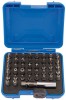 DRAPER Security Screwdriver Bit Set (43 piece) £12.95 25mm 1/4\" Bits Manufactured From Chrome Vanadium Steel, Hardened And Tempered With A Shot Blast Finish. Bit Holder Manufactured From Zinc Alloy Steel With A Chrome Plated Finish. Supplied In A Heavy D