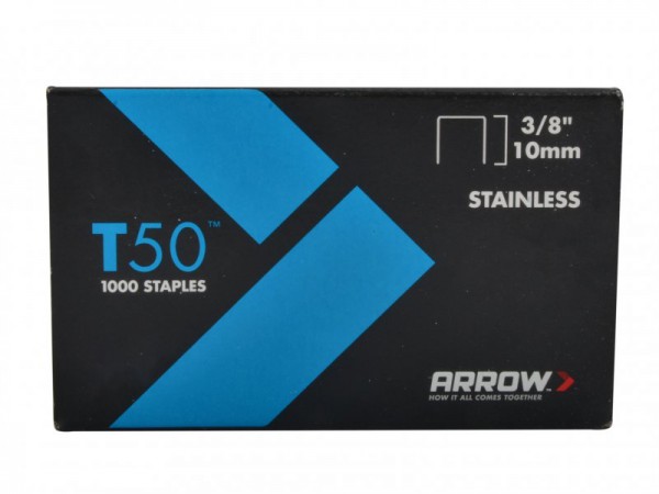 Arrow Staples 10mm (Bx 1250) 3/8in for T50/t55