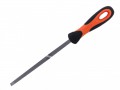 Bahco   4-190-07-2-2 D/E Sawfile 7in Handled £12.49  bahco Ergo™ Handled Double-ended Saw File For Sharpening Saws With Fine Cross Tooting. The Surfaces And Edges Are Single Cut From Both Ends Towards The Centre. With Triangular, Untanged, E