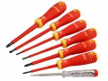 Bahco BAHCOFIT Insulated Screwdriver Set, 7 Piece £19.99 Bahco Insulated Screwdrivers Are Suitable For Work On Live Equipment, Up To 1,000 Volts. They Have 2-component Handles With Vertical Grooves For Comfortable Grip And Maximum Force Transmission.

The