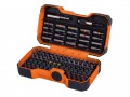 Bahco 59/S100BC Colour Coded Bit Set, 100 Piece £22.99 The Bahco 59/s100bc Bit Set Contains A Wide Selection Of Bits Suitable For Universal Use. Each Bit Is Made From High-performance Alloy Steel. Torx Bits Are Colour Coded To Easily Identify The Size Of 
