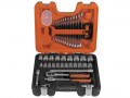 Bahco S400 Socket & Spanner Set 40 Piece 1/2in Drive £109.99 1/2 In Square Drive Socket Set With Dynamic Drive Profile.
Din 3120/ Iso1174.
Finish: Matt Chrome-plated
Material: Chrome Vanadium.
Plastic Case: Oil And Temperature Resistant Poly