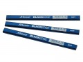B/EDGE 34328 SOFT 218 CARD 12 PENCILS BLUE £11.99 Blackedge Carpenters Pencils Of Oblong Section Which Can Be Sharpened To A Chisel Shaped Edge. This Eliminates The Tendency Of A Pointed Pencil To Follow The Grain. Available In Three Grades - Green