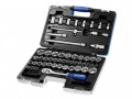 Britool Socket Set 55 Piece Metric 1/2in Drive £175.09 The Britool 1/2in Drive 55 Piece Metric And Af Socket Set Is Supplied In A Case With Metal Clasps Which Also Converts Into A Modular Storage System For Use In Roller Cabinets. Consisting Of: 25 X 1/2