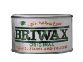 Briwax Wax Polish Clear 400g £11.99 Briwax Wax Polish Is Blend Of Beeswax And Carnauba Waxes, Suitable For Applying To Bare Wood Or Over Sanding Sealer. It Is A Natural Wax Wood Finishing Treatment For All Types Of Wood, In The Home And