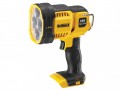DEWALT DCL043 XR LED Spotlight 18 Volt Bare Unit £69.95 The Dewalt Dcl043 Xr Led Spotlight Provides A Focused High Intensity Beam And Delivers A Max Output Of 1000 Lumen. The Beam Has A Distance Rating Of 400m And It Has A Rugged And Durable Design Th