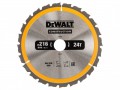DEWALT Construction Circular Saw Blade 216 x 30mm x 24T £12.99 The Dewalt Construction Circular Saw Blades Have Been Designed For Use With Portable Machines To Cut Softwoods And Composite Materials. The Durable Design Produces A Fast, Smooth Cutting Action Making