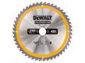 DEWALT DT1957-QZ Construction Circular Saw Blade 250 x 30mm x 48T £24.49 The Dewalt Construction Circular Saw Blades Have Been Designed For Use With Portable Machines To Cut Softwoods And Composite Materials. The Durable Design Produces A Fast, Smooth Cutting Action Making
