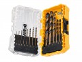DEWALT DT70727 Black & Gold HSS Drill Set, 14 Piece £18.99 Dewalt Black & Gold Hss Drill Bits Have A Speed Tip And A Tough Core For Increased Durability. The Bits Also Incorporate A No-spin Shank That Eliminates The Frustration Of The Bit Spinning In The 