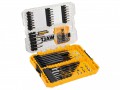 DEWALT DT70758 Mixed Drill & Bit Set, 57 Piece £27.99 The Dewalt Dt70758 Mixed Drill & Bit Set Is Supplied In A Tough Case+, This Is Part Of A Connectable Case System That Is Tstak™ Compatible. Individual Tough Cases Can Be Clipped Together For