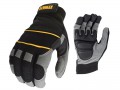 DeWALT Power Tool Gel Gloves Black / Grey DPG33L £19.49 Dewalt Gel Palm Power Tool Gloves With Silicon Gel Pads To Reduce Vibration And Neoprene Knuckle Straps For Added Protection. Wipe Pad For Brow, Rubber Grip To Finger Tips For Grip, Spandex Back For B
