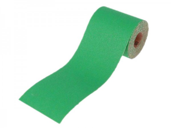 Faithfull Aluminium Oxide Paper Roll Green 115 mm x 5M 80G
