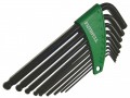 Faithfull Hex Key Set (9)  A/F   Long Arm Ballend £18.99 This Faithfull Long Arm Hex Key Set Contains A Selection Of Professional Quality Keys Made From Fully Hardened Chrome Vanadium Steel. All Keys From 4mm Have Chamfered Edges To Prevent Damage To Blade 