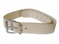 Faithfull h-duty leather belt 45mm / 1.3/4in wide £14.99 The Faithfull Leather Belt 45mm (1.3/4in) Wide With A Strong Buckle. Adjustable Sturdy Leather Belt, Suitable For Waist Sizes 34inch - 44inch.
