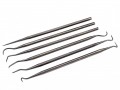 Faithfull Picks & Carvers Set of 6 Stainless Steel £17.49 The Faithfull Useful Set Of Picks And Hooks Manufactured From Stainless Steel. The Set Contains 3 Single End Picks And 3 Double End Hooks. Suitable For Pin Or Clip Picking And The Removal Of Seals And