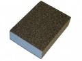 Faithfull Sanding Block - Coarse/ Medium 90 x 65 x 25mm £1.76 Aluminium Oxide Coated Foam Blocks Are Flexible And Can Be Used Wet Or Dry. They Adjust To The Shape That Is Being Sanded And Are Ideal For Mouldings, Dado Rails Etc. They Can Be Used On Either Wood O