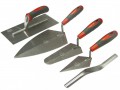 Faithfull Soft Grip Handle Trowel Pack 5 Piece £24.99 The Faithfull 5 Piece Soft Grip Handle Trowel Set Contains All The Popular Trowels For The Diy Or Occasional User. Trowels Feature High-quality Carbon Steel Blades That Have Been Correctly Tempered An