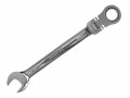 Faithfull Ratchet Combination Spanner Flex Head CV 15mm £14.79 These Faithfull Chrome Vanadium Spanners Have Flexible Ratchet Heads, Which Can Turn Through 180°, Allowing Them To Be Used In More Awkward To Reach Places At Any Angle. Each Spanner Has A 72 Fine
