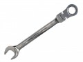 Faithfull Ratchet Combination Spanner Flex Head CV 22mm £22.99 These Faithfull Chrome Vanadium Spanners Have Flexible Ratchet Heads, Which Can Turn Through 180°, Allowing Them To Be Used In More Awkward To Reach Places At Any Angle. Each Spanner Has A 72 Fine