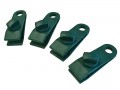 Faithfull Tarpaulin Clips - Set of 4 £7.99 Faithfull Tarpaulin Clips Secure Banners And Sheeting Easily And Fast. Highly Effective And Efficient Fixing Clips For Securing All Types Of Textiles, Fabrics, Substrates, Polythene And Tarpaulins. Gr