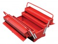 Faithfull Metal Cantilever Tool Box 19in 5 Tray £62.99 Faithfull Metal Cantilever Tool Box 19in 5 Tray
 
Features:

This Rigidly Constructed 5-tray Toolbox Has The Advantage Of Displaying Its Contents When Open, While Being Extremely Compact When