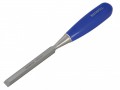 Faithfull Blue B/e Chisel 1/2in £6.89 The Faithfull Bevel Edged Chisel Range Are Quality Tools For Professional Work As Well As Diy Users. The Blue Pvc Handles On These Chisels Are Impact Resistant And Designed For Use With A Mallet Or An