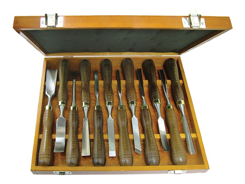 Faithfull Woodcarving Set of 12 in Case, at D&M Tools 
