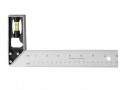 FISHER F24ME6 TRY SQUARE 6IN/150MM £5.71 A Standard Try And Mitre Square With Lightweight Die-cast Stock Fitted With Spirit Level To Give Both Horizontal Or Plumb Readings.black Japanned Finish.the 6in (150mm) Stainless Steel Blade Has Groun